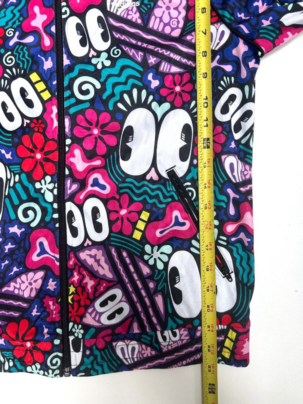 Adidas X Hattie Stewart Graffiti Art Illustration Track Jacket Full Zip Size M - Picture 5 of 8